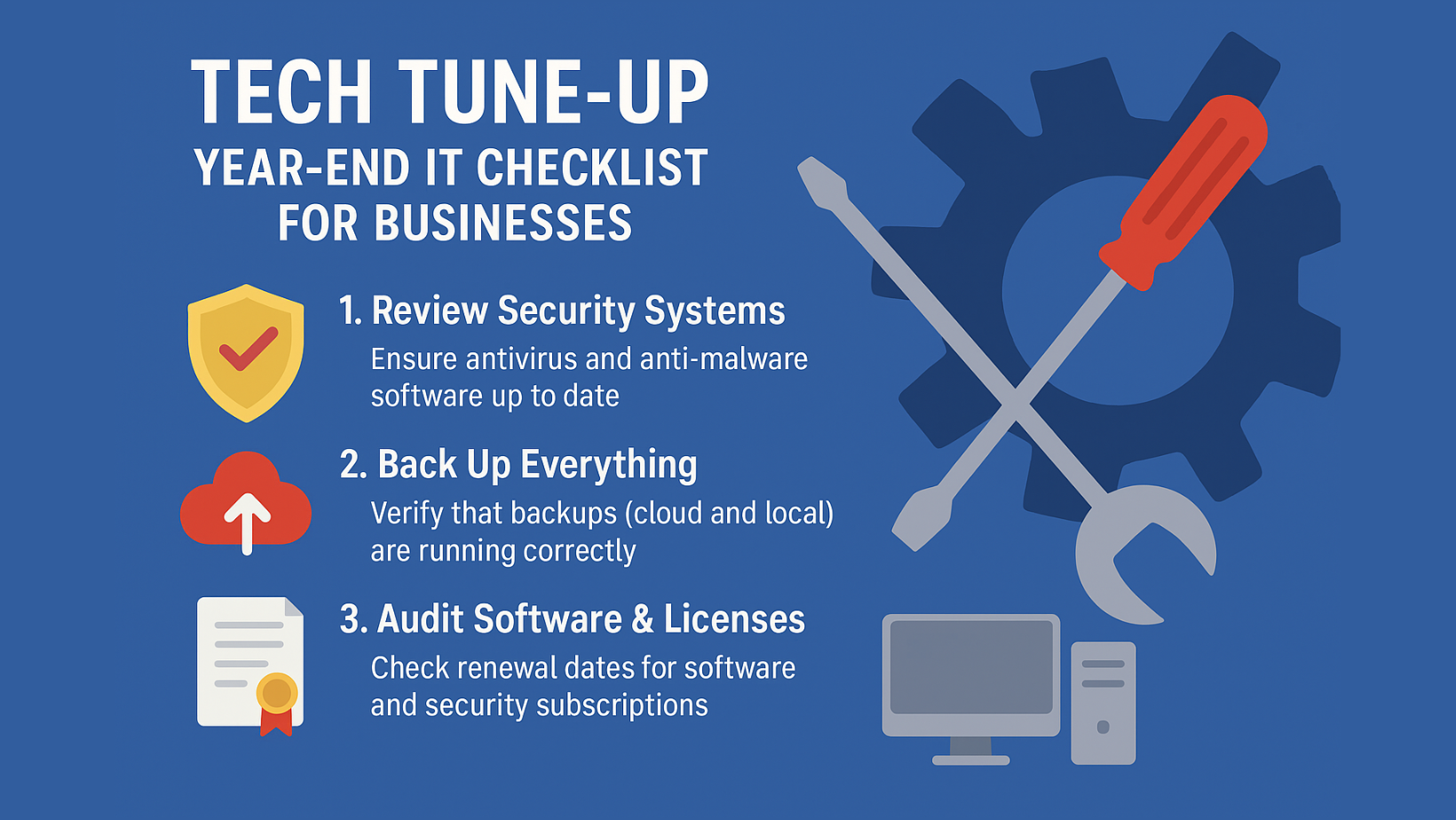 Tech Tune-Up: Year-End IT Checklist for Businesses